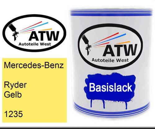 Mercedes-Benz, Ryder Gelb, 1235: 1L Lackdose, von ATW Autoteile West.